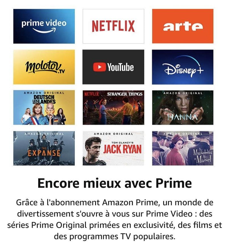 Fire TV Stick avec Télécommande Vocale Alexa -9.900F