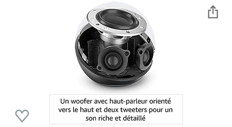 Echo 4 Enceinte Connectée Noir Anthracite avec Alexa -30.000F