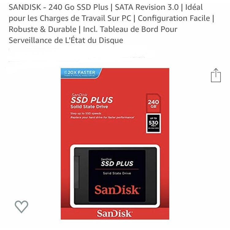 Hd 240 gb SSD Sandisk -38% - GEO Gabon Shop Online 