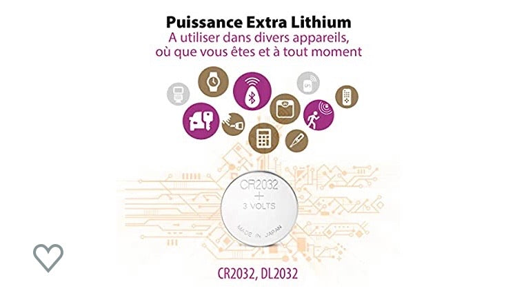 Pile Bouton GP CR2032 3V LITHIUM -25% - GEO Gabon Shop Online 