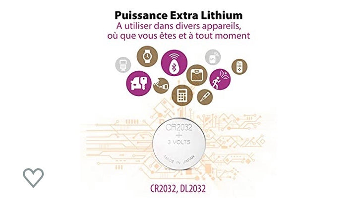 Pile Bouton GP CR2032 3V LITHIUM -25% - GEO Gabon Shop Online 