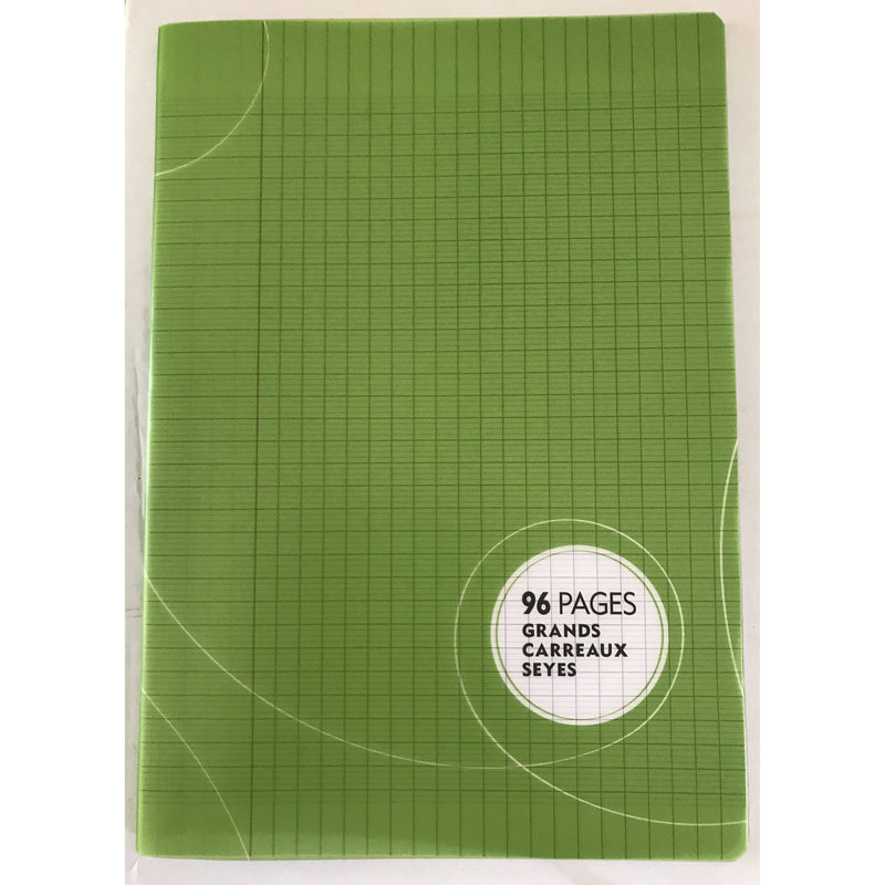 Cahier Piqué PP 21x29.7  96p seyes 70g -20% - GEO Gabon Shop Online 