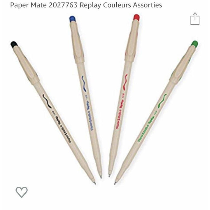 Stylo bille medium 1.0 Replay encre effaçable rose -20% - GEO Gabon Shop Online 