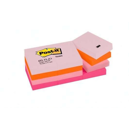 Post-it mini cube 4 couleurs 38x51 mm (12x100) -20% - GEO Gabon Shop Online 