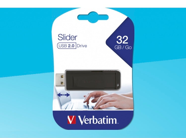 Clé USB 32 Gb 2.0 Verbatim Slider -Destockage !!! - GEO Gabon Shop Online 