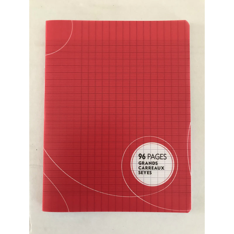 Cahier Piqué PP 17x22  96p seyes 70g -20% - GEO Gabon Shop Online 