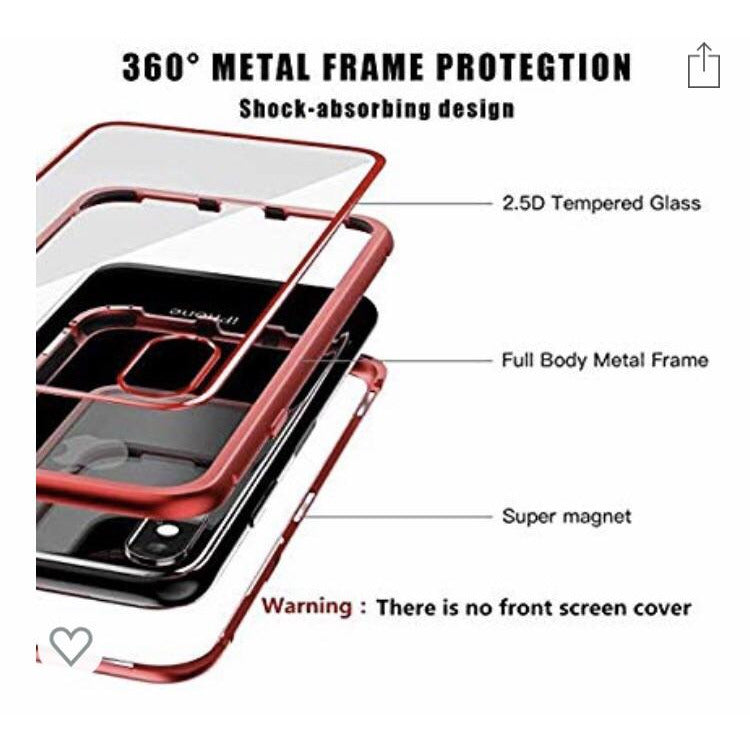 Coque rigide en verre trempé rouge IPhone XR -50% - GEO Gabon Shop Online 