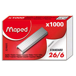 Agrafes Maped 26/6 bte de 1.000 -40% - GEO Gabon Shop Online