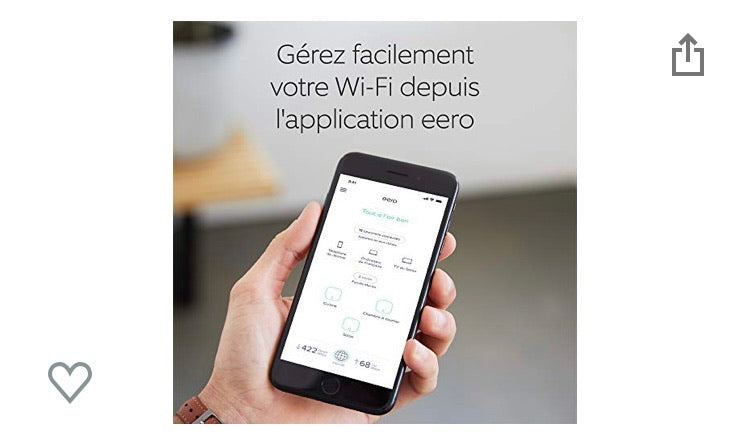 Wifi Système Mesh 3 Bornes eero + 3 Supports muraux -50.000f - GEO Gabon Shop Online 