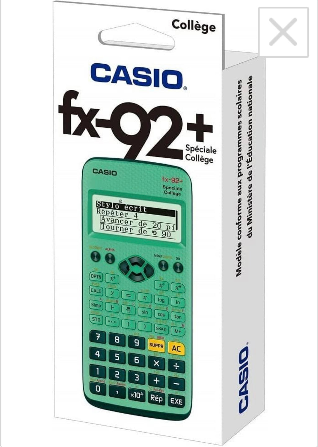 CASIO Calculatrice scientifique FX92 collège nouvelle version 2023 |  Papeterie Services