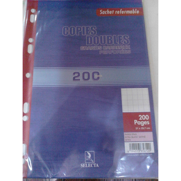 Copies doubles 200p perforées A4 seyes -20% - GEO Gabon Shop Online 