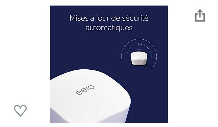 Wifi Système Mesh 3 Bornes eero + 3 Supports muraux -50.000f - GEO Gabon Shop Online 