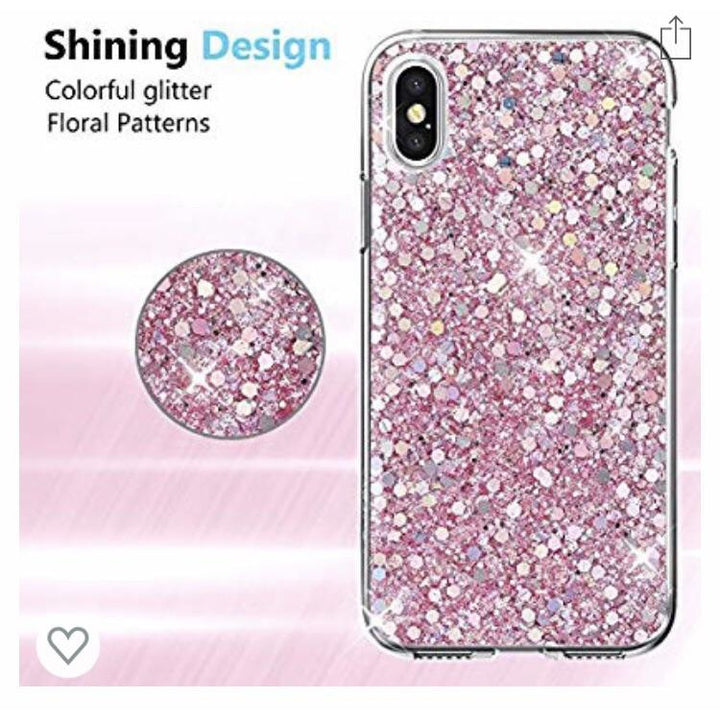 Coque en Silicone Rose + Strass iPhone X/XS -33% - GEO Gabon Shop Online 
