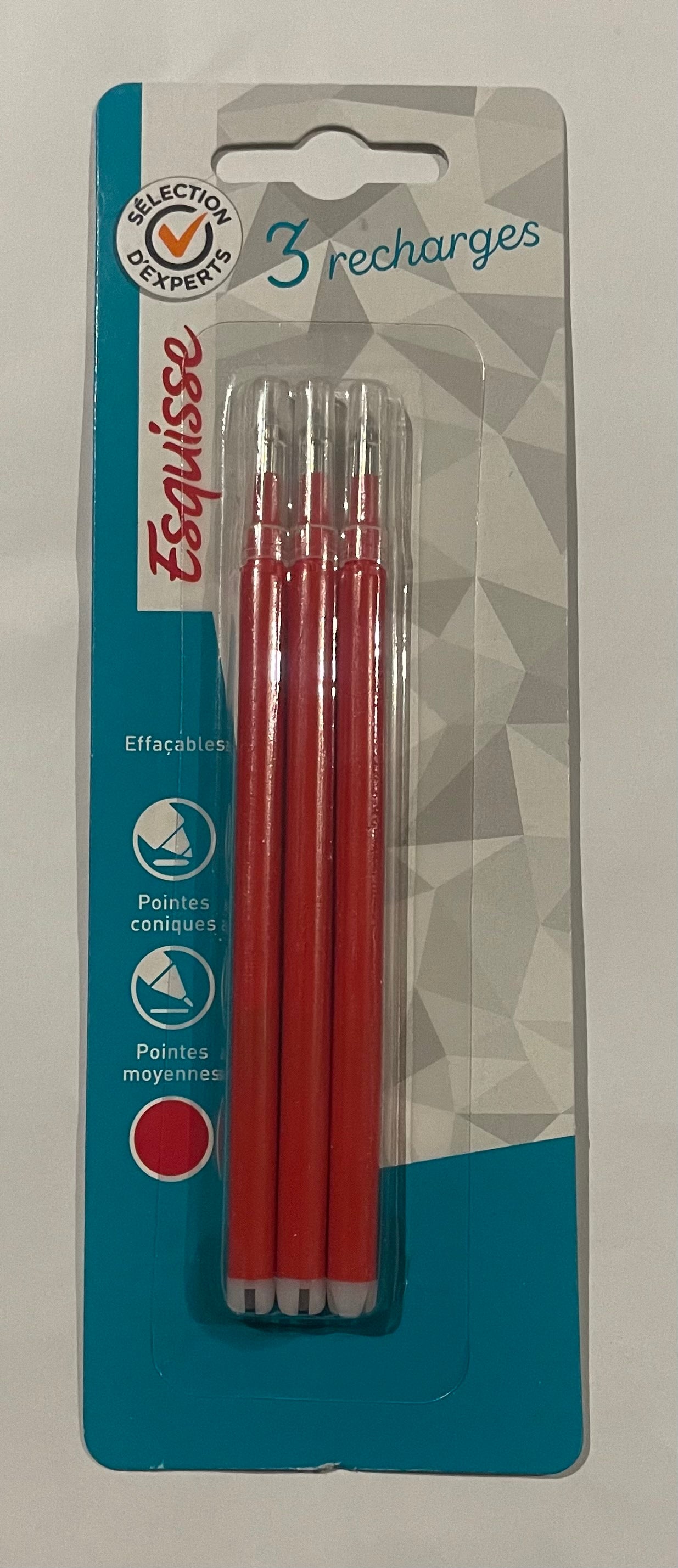 Recharges Encre effaçable 0.7 rouge Blister de 3 -28% - GEO Gabon Shop Online 