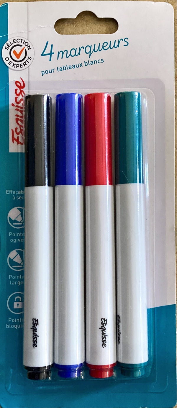 Feutres effaçables à sec Esquisse blister de 4 -28% - GEO Gabon Shop Online 