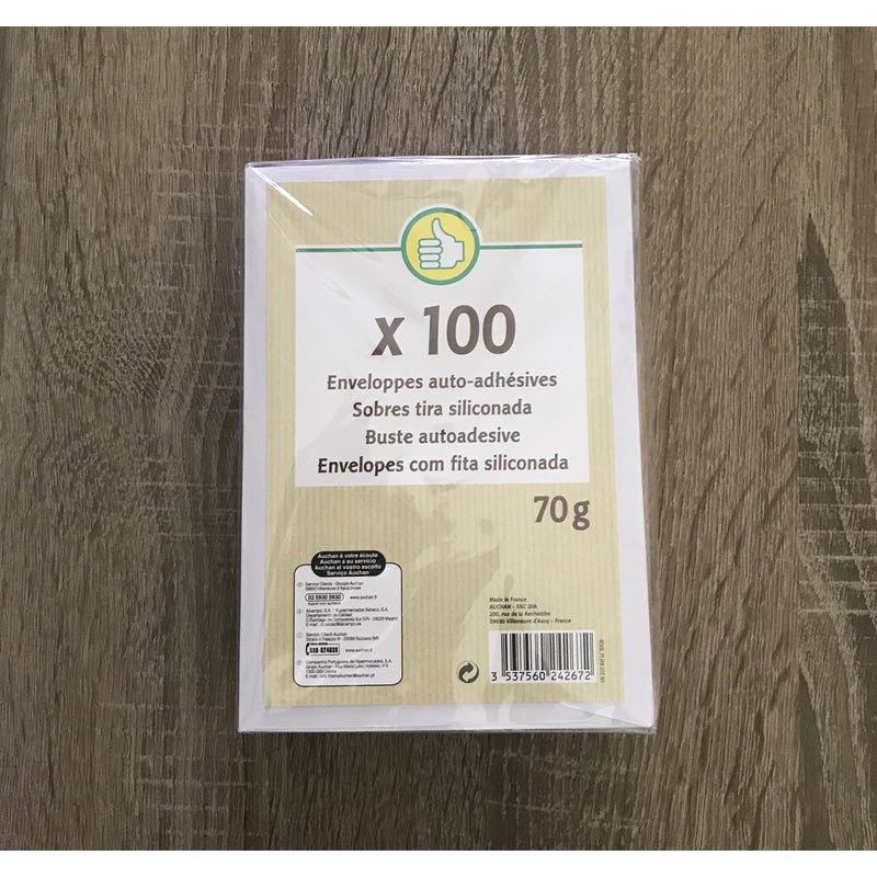 Enveloppes Velin blanc C6 114x162 paquet de 100 -20% - GEO Gabon Shop Online 