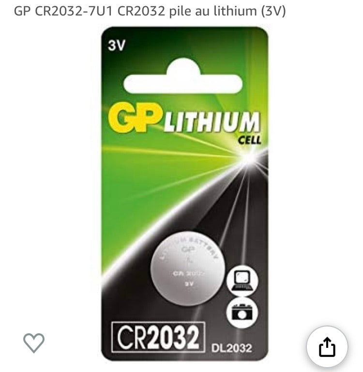 Pile Bouton GP CR2032 3V LITHIUM -25% - GEO Gabon Shop Online 