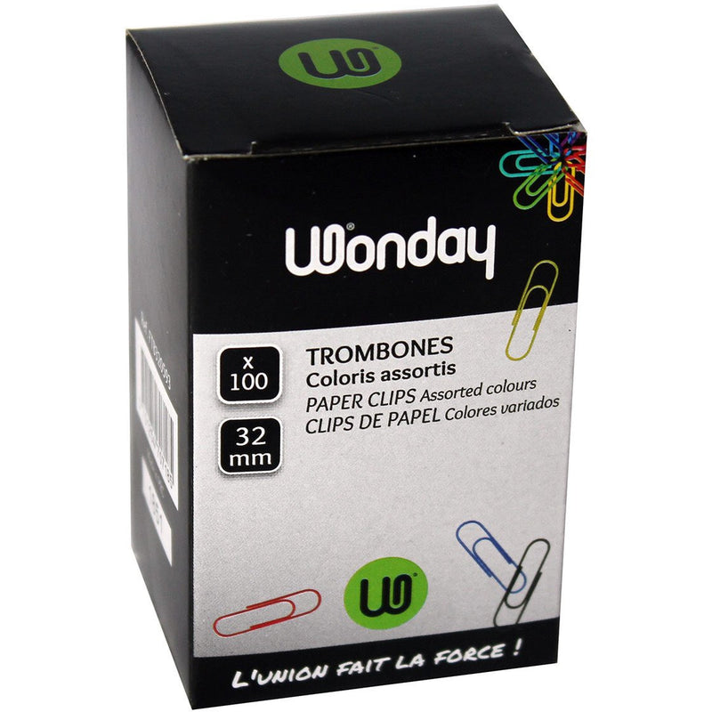 Trombones acier coul 32mm Bte de 100 -20% - GEO Gabon Shop Online 