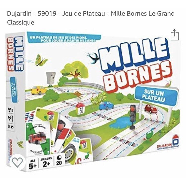 Jeu de Cartes MILLE BORNES Le Grand Classique -7.000F - GEO Gabon Shop Online 