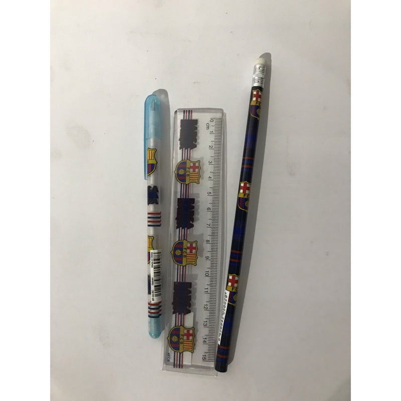 Pack FCB Règle 15cm/Crayon graphite/Stylo bille -20% - GEO Gabon Shop Online 