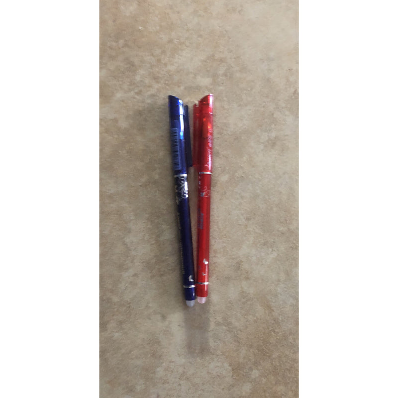 Jeu de stylos effaçables 8 couleurs, recharge d'encre 0.5mm, 10