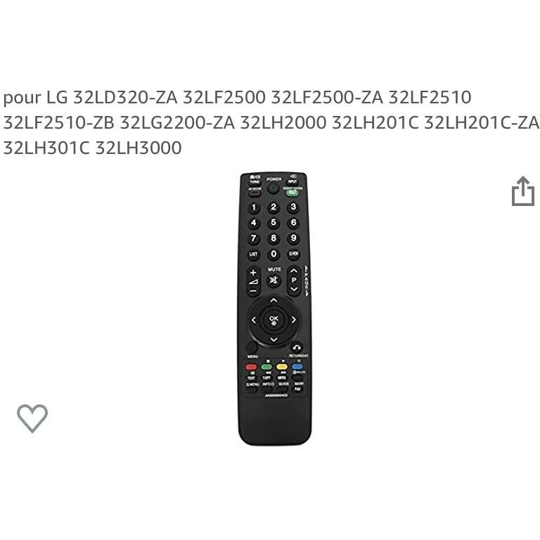 Télécommande téléviseur LG -25% - GEO Gabon Shop Online 