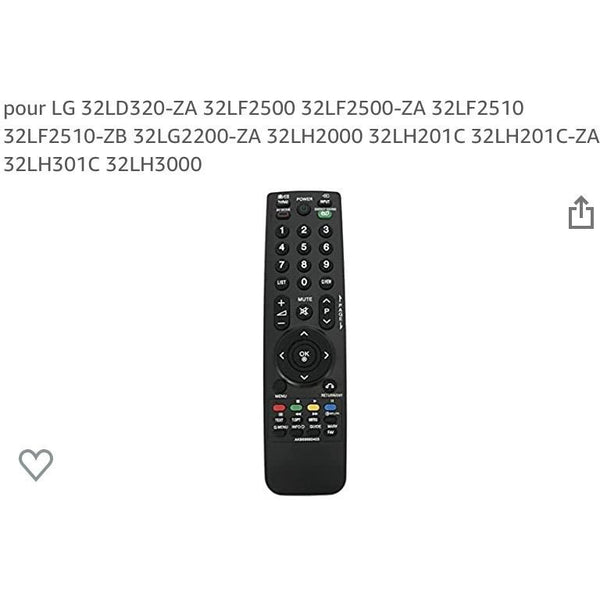 Télécommande téléviseur LG -25% - GEO Gabon Shop Online 