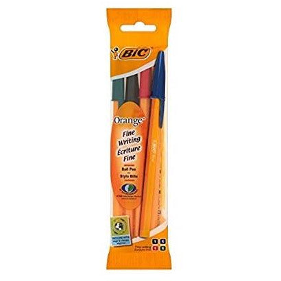 Stylos bille Orange fin sachet de 4 couleurs -25% - GEO Gabon Shop Online 