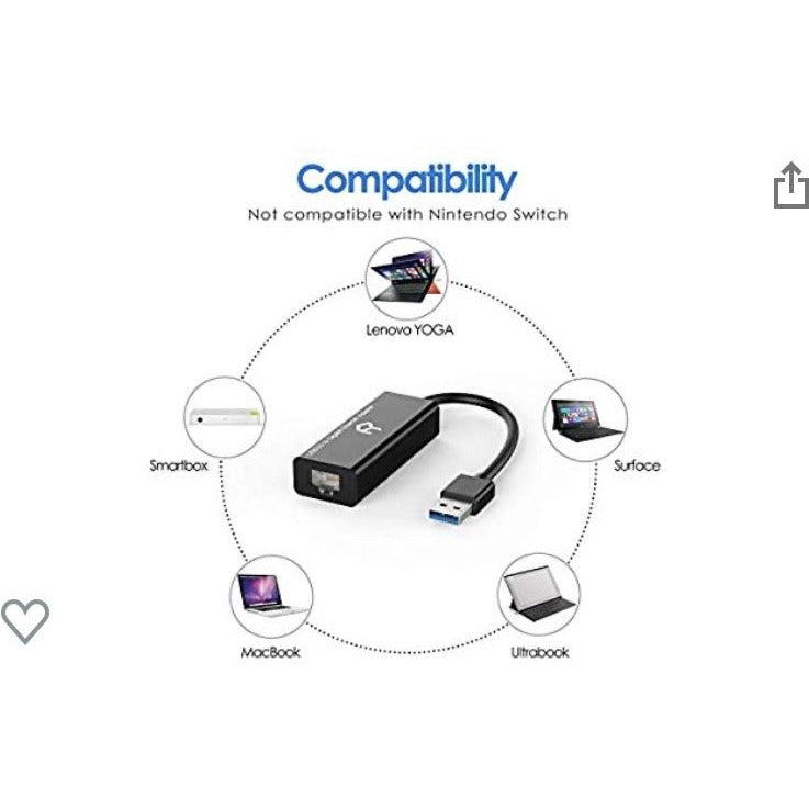 Adaptateur USB 3.0 -> Ethernet gigabit -50% - GEO Gabon Shop Online 