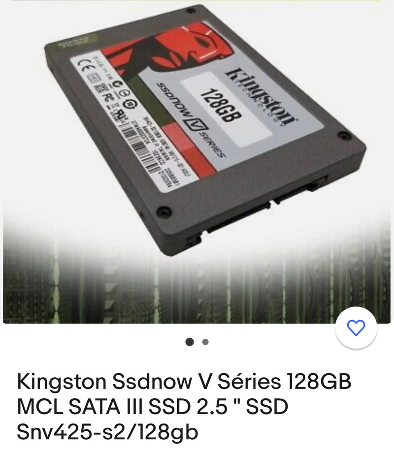 Hd 128 gb SSD Kingston -50%