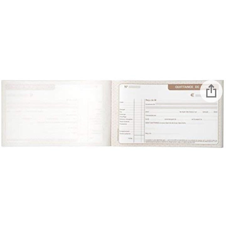 Manifold Carnet 50 Quittances Loyers Tripli autocopiants -20% - GEO Gabon Shop Online 