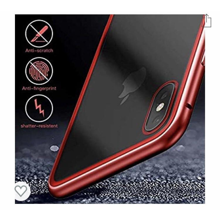 Coque rigide en verre trempé rouge IPhone XR -50% - GEO Gabon Shop Online 