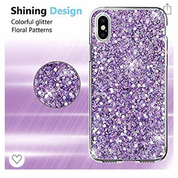 Coque en Silicone Violet + Strass iPhone X/XS -33% - GEO Gabon Shop Online 