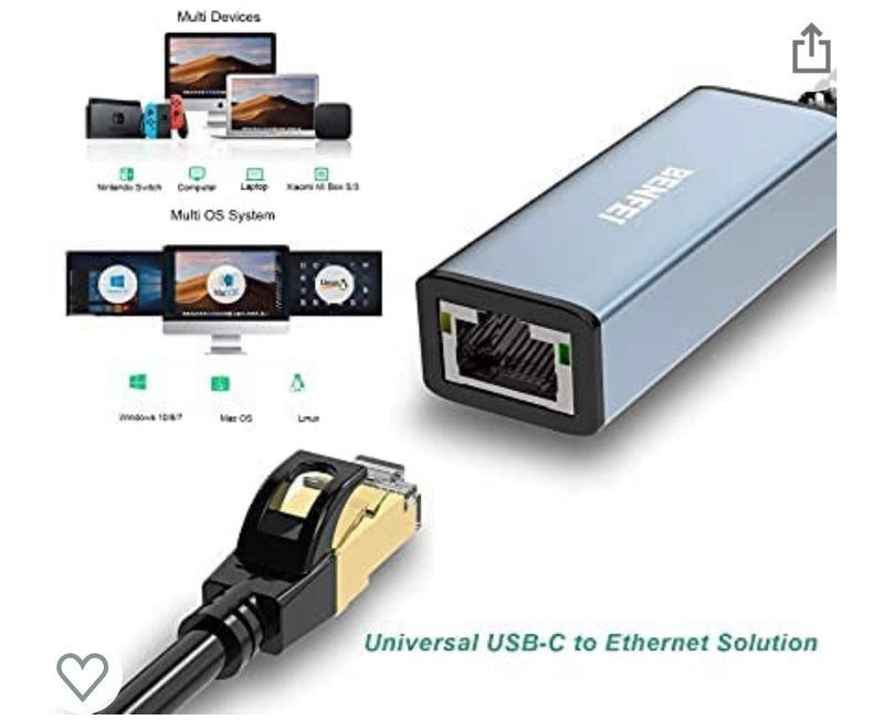 Adaptateur USB C -> Ethernet gigabit -25%