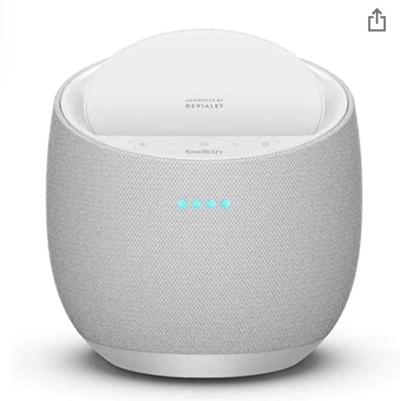 Belkin Enceinte Connectée/Amplifiée avec Alexa + Chargeur Induction -50.000 F