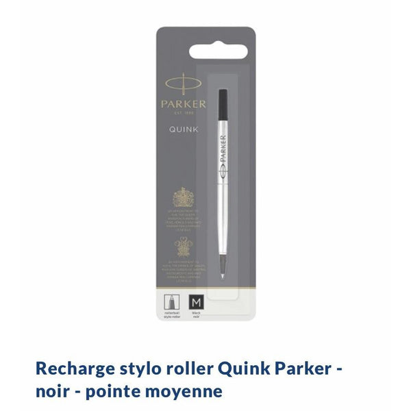 Recharge encre noire Quink médium Stylo Roller Parker -50% - GEO Gabon Shop Online 