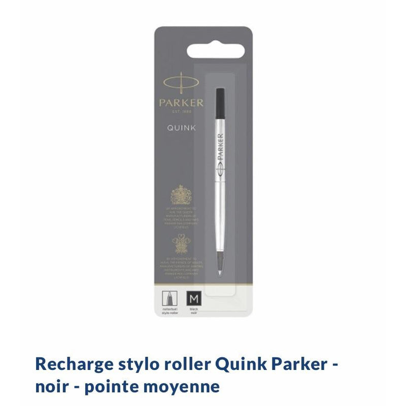 Recharge encre noire Quink médium Stylo Roller Parker -50% - GEO Gabon Shop Online 