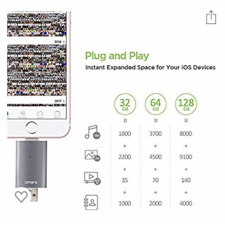 LIGHTNING Clé Multifonctions 64 Gb Usb/Lightning -50% - GEO Gabon Shop Online 