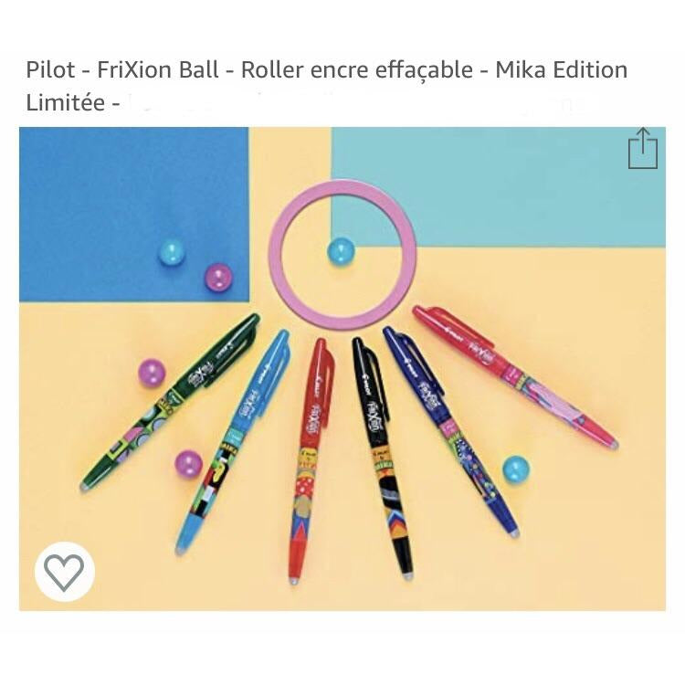 Frixion Ball Mika 0.7 encre effaçable verte -300F - GEO Gabon Shop Online 