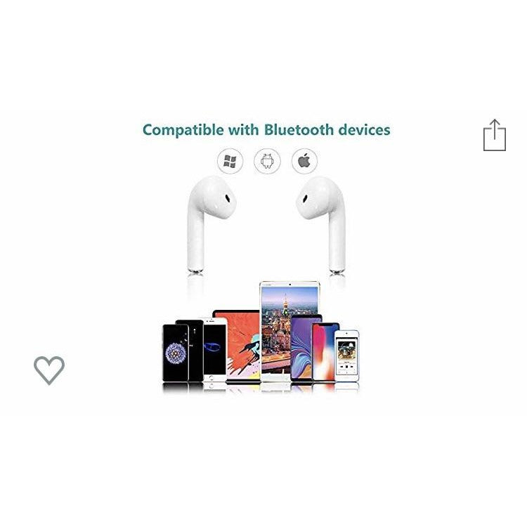 Oreillettes Bluetooth 5.0 Blanc «Style EarPods» -50% - GEO Gabon Shop Online 