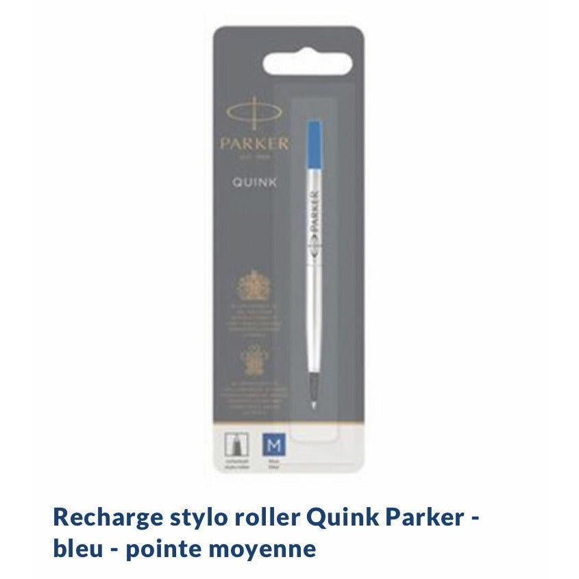 Recharge encre bleue Quink médium Stylo Roller Parker -50% - GEO Gabon Shop Online 