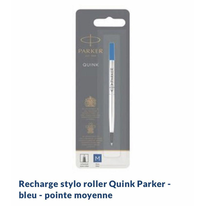 Recharge encre bleue Quink médium Stylo Roller Parker -50% - GEO Gabon Shop Online 