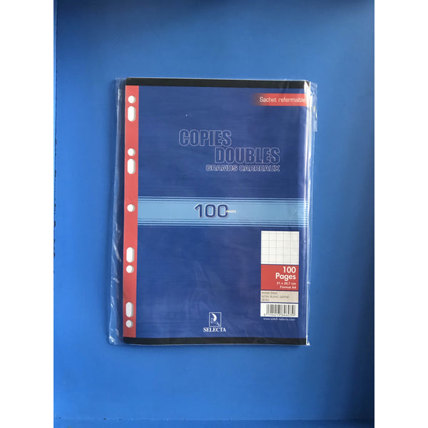 Copies doubles 100p perforées A4 seyes -20% - GEO Gabon Shop Online 