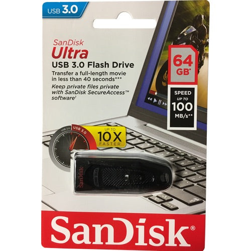 Clé USB 64 Gb 3.0 SanDisk Ultra -50% - GEO Gabon Shop Online 