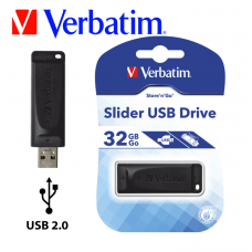 Clé USB 32 Gb 2.0 Verbatim Slider -Destockage !!! - GEO Gabon Shop Online 