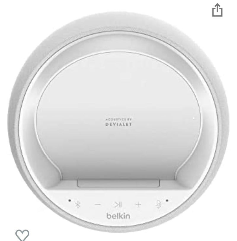 Belkin Enceinte Connectée/Amplifiée avec Alexa + Chargeur Induction -50.000 F