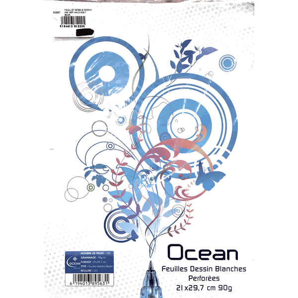 Feuillets mobiles dessin 100p perforées A4 90g -20% - GEO Gabon Shop Online 