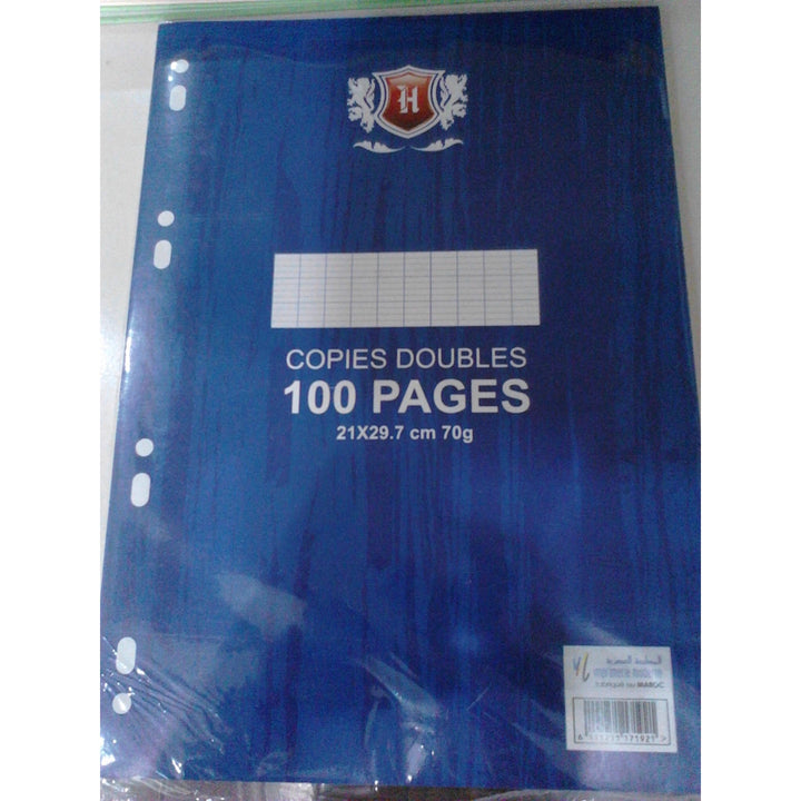 Copies doubles 100p perforées A4 seyes -20% - GEO Gabon Shop Online 