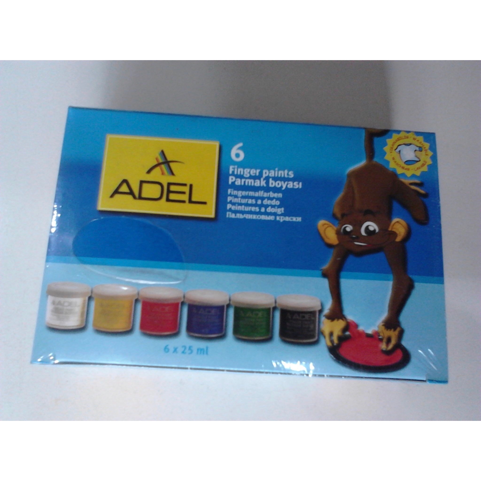 Peinture au doigt Ass Coul (6 pots) - 20% - GEO Gabon Shop Online 