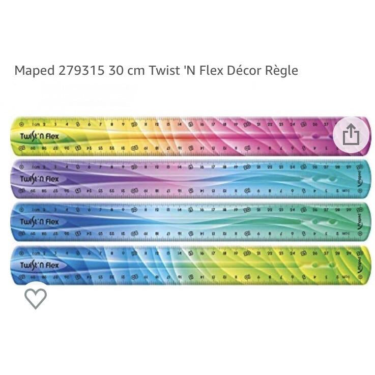 Règle plastique Twist’n Flex DECOR 30cm -33% - GEO Gabon Shop Online 